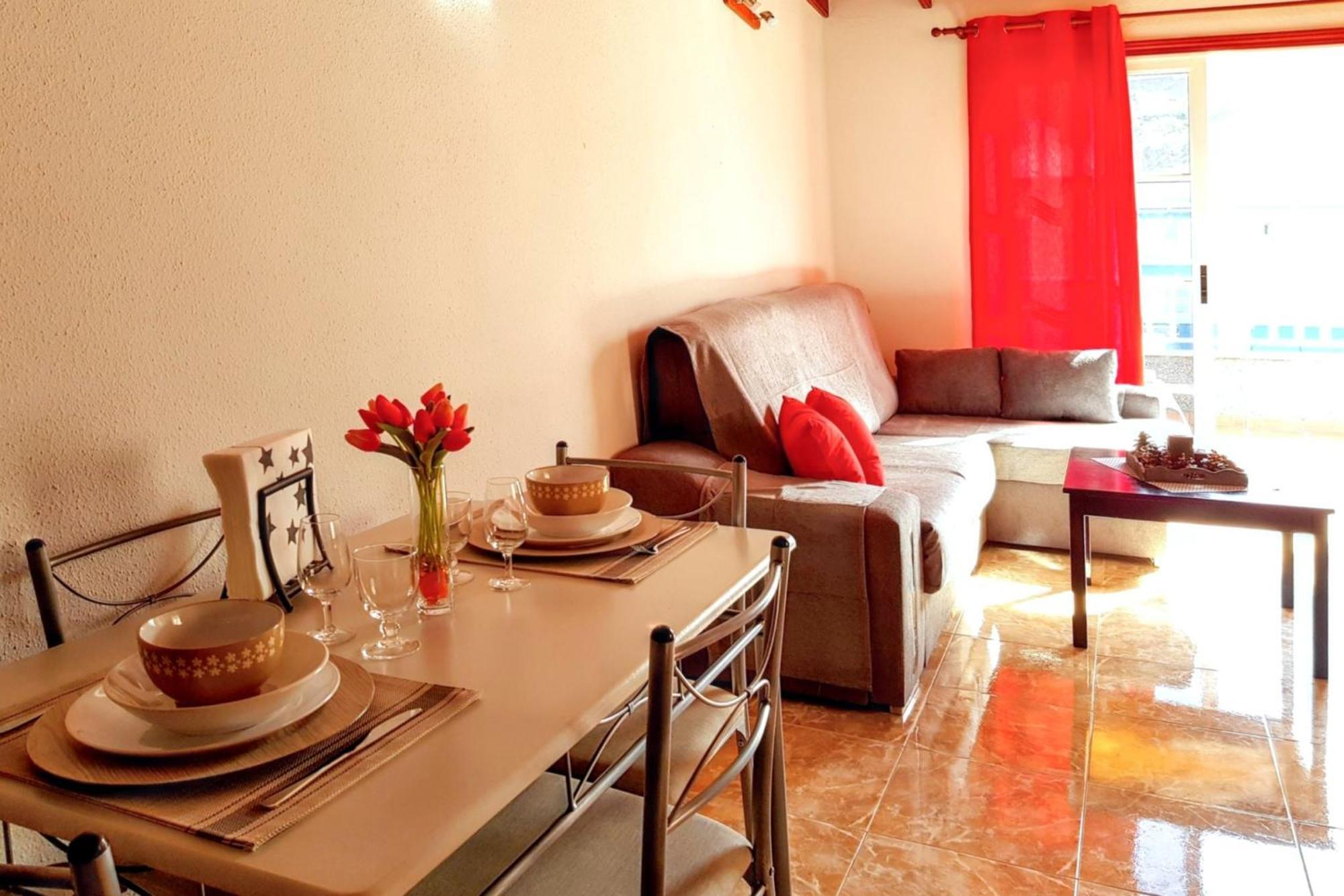 Modern Apartment In Puerto De Santiago - 65 Sqm - Mountain View Bagian luar foto